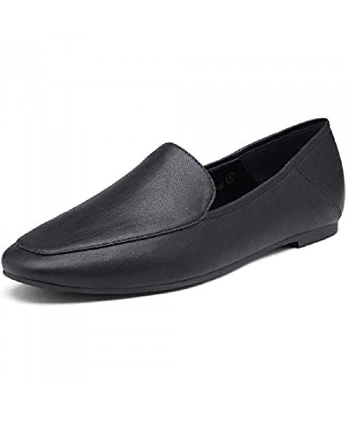 DREAM PAIRS Women's Loafers Slip On Flats Comfort Work Office Shoes