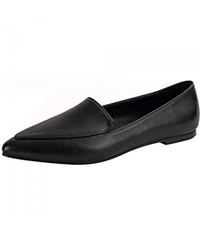 Women's Pointed Toe Slip On Comfort Loafer Flat