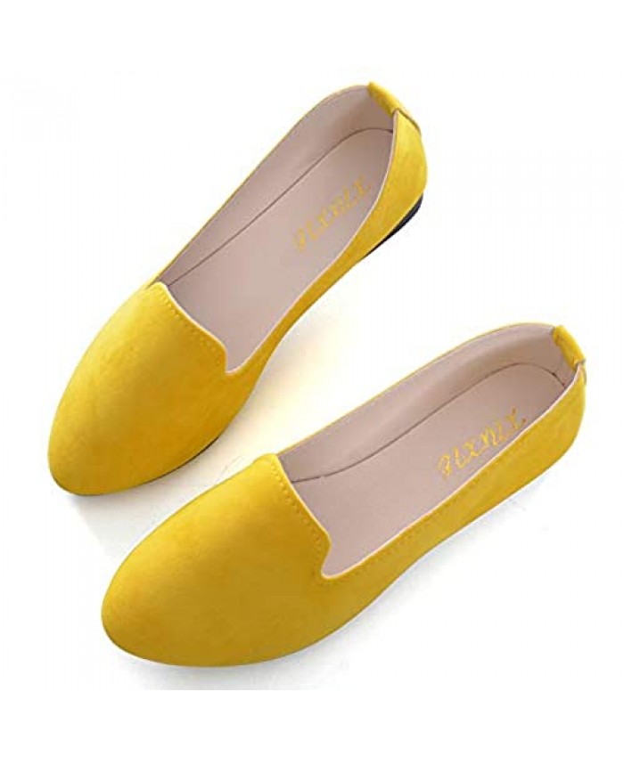 TN TANGNEST Slduv7 Women Pointed Comfortable Flat Ballet Shoes