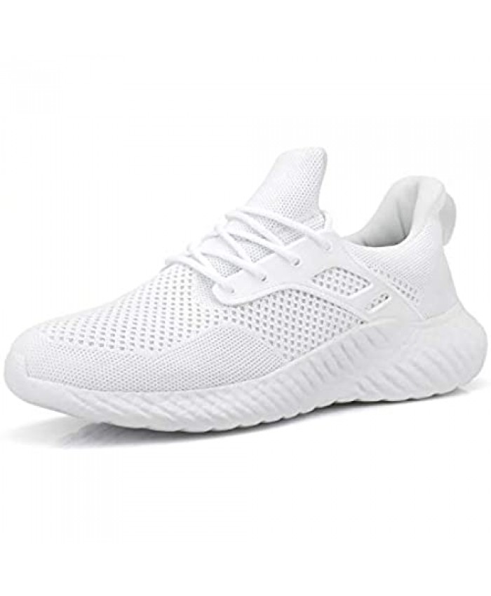 Footfox Womens Slip on Sneakers Lightweight Comfortable Mesh Casual Sneakers Sports Gym Athletic Walking Shoes