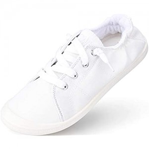 Sowift Womens Slip-On Canvas Sneakers Low Top Walking Shoes Casual Comfort Shoes