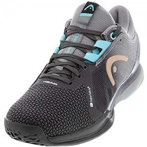 HEAD Women's Sprint Pro 3.0 SuperFabric Tennis Court Shoes Black/Blue 7.5