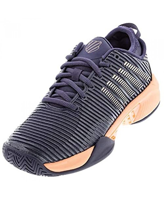 K-Swiss Women's Hypercourt Supreme Tennis Shoe (Graystone/Peach Nectar 6)