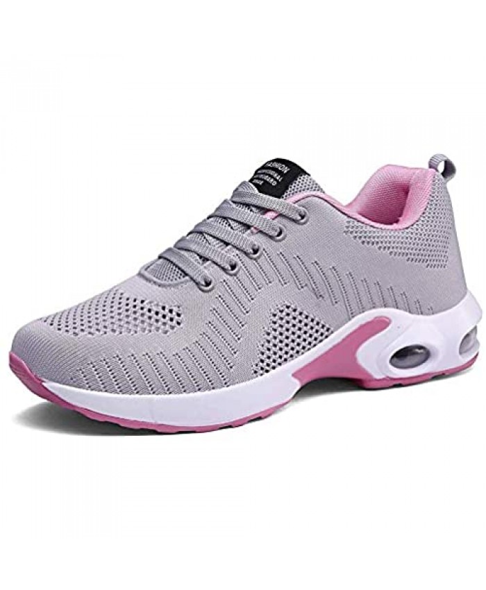 Pamray Women's Running Shoes Walking Air Cushion Lightweight Breathable Sneakers