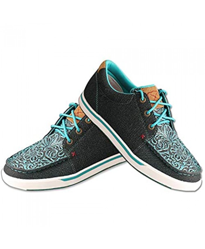Twisted X Women's Kicks - Casual Sneakers Made with Hybrid Performance Leather ecoTweed Lining and Blended Rice Husk Outsole