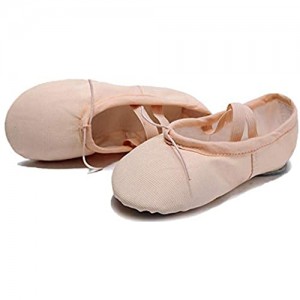 Ballet Shoes for Women Girls Canvas Split Sole Ballet Slippers Ballet Flats Yoga Dance Shoes