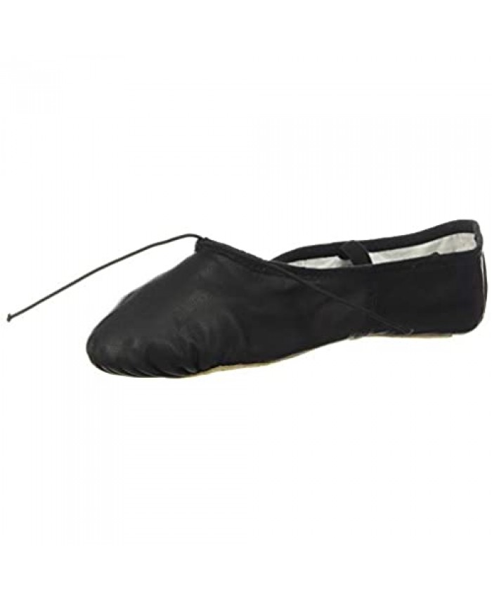 Bloch Women's Dansoft Full Sole Leather Ballet Slipper/Shoe Black 2.5 Medium