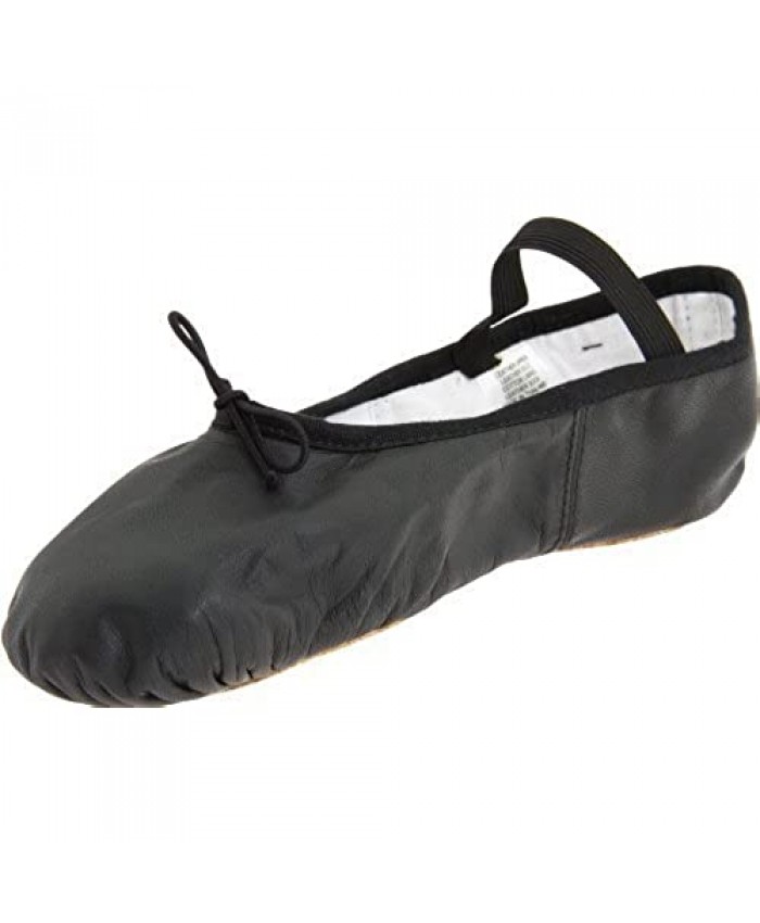 Bloch Women's Dansoft Full Sole Leather Ballet Slipper/Shoe Black 3.5 Wide