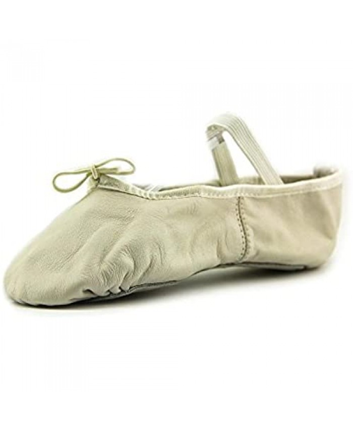 Bloch Women's Dansoft Full Sole Leather Ballet Slipper/Shoe White 3.5 Wide