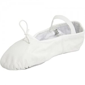 Bloch Women's Dansoft Full Sole Leather Ballet Slipper/Shoe White 6.5 Wide