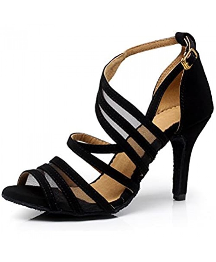 CXS Ladies Open Toe Party Wedding Heels Ballroom Dance Shoes for Salsa Tango and Practice 2.75 Heel