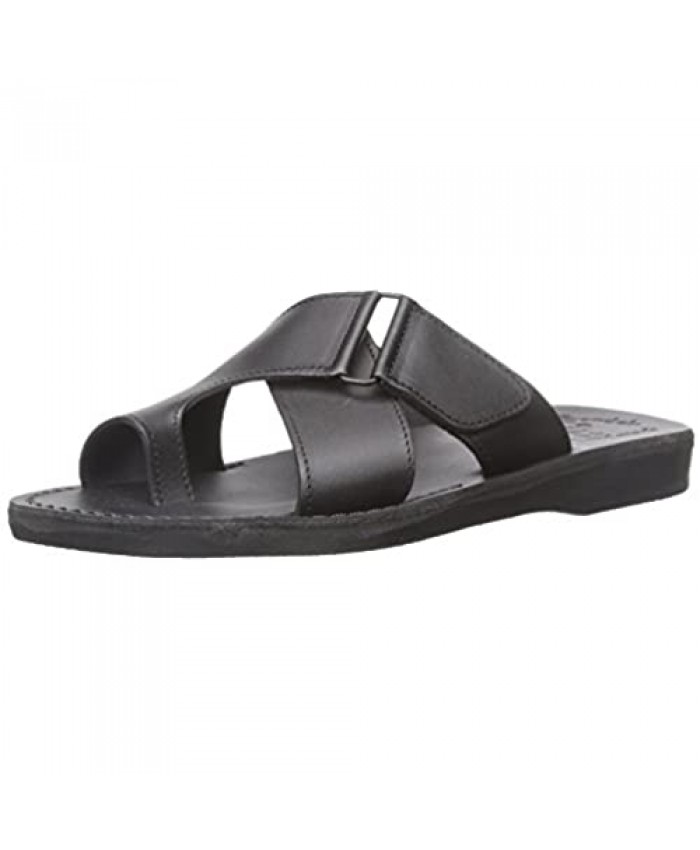 Asher - Leather Slide On Sandal - Mens Sandals