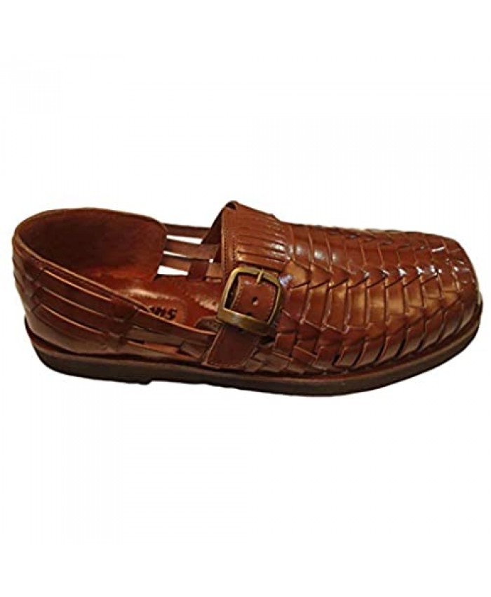 Sunsteps Victor Men's Hand Woven Leather Huarache Medium Sandal for All-Day Comfort (Medium Width)