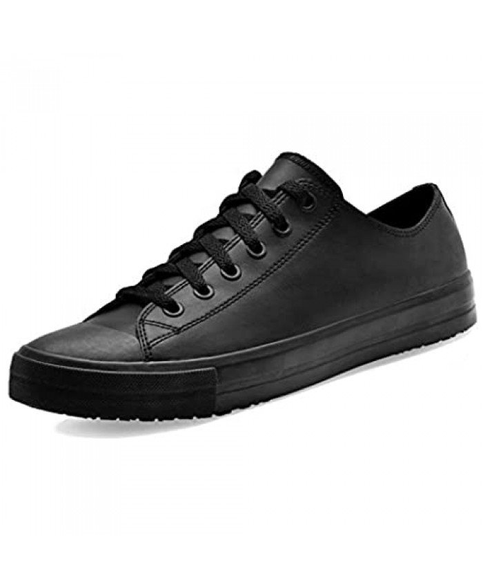 Shoes for Crews Men's Non Slip Black Delray Work Sneaker
