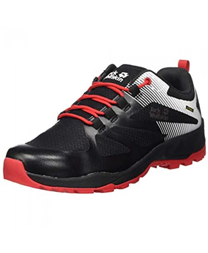 Jack Wolfskin Men's Outdoor Shoes Black Red 11