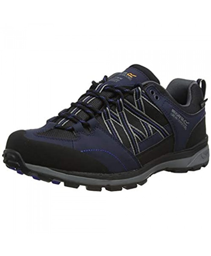 Regatta Men's Samaris II Low' Waterproof Breathable Lightweight Hardwearing Carbon Outsole Rubber Toe Walking Shoes Navy/Nautical Blue