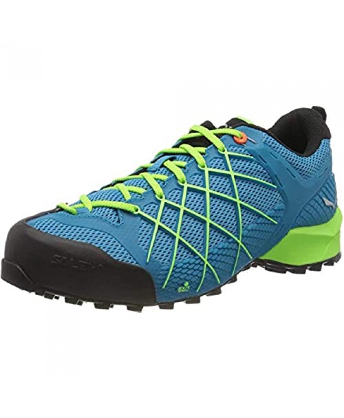 Salewa Men's High Rise Hiking Shoes Low Blue Blue Danube Fluo Green 8375 Women 2
