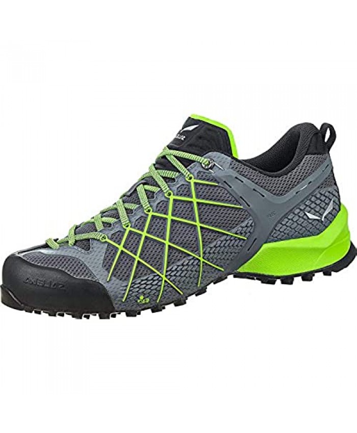 Salewa Men's High Rise Hiking Shoes Low Flintstone/Fluo Green 6.5-7