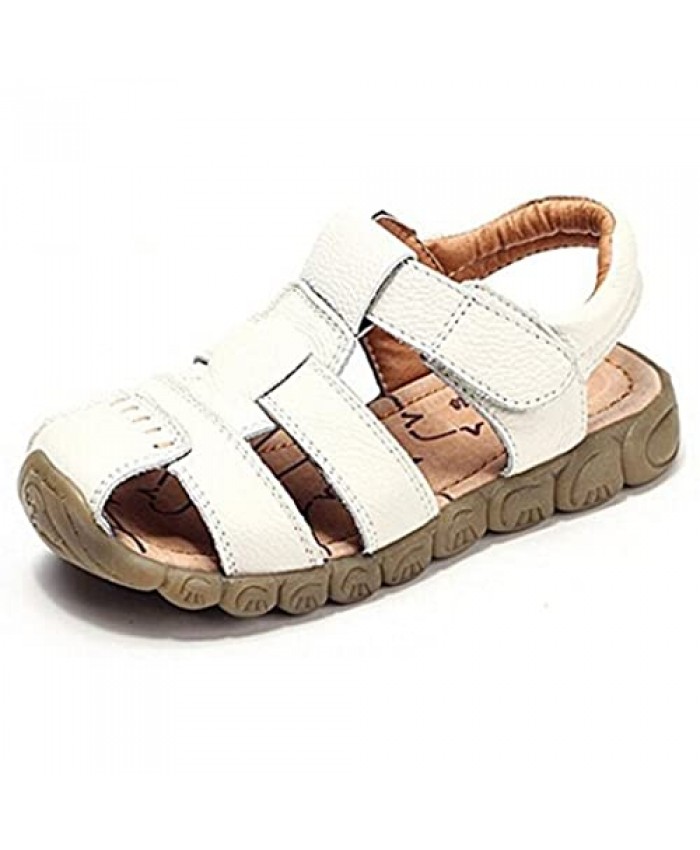 Baby To Big Boy Girl Beach Leather Closed-Toe Sandal Fisherman Flat Summer Shoes (Toddler/Little Kid/Big Kid)