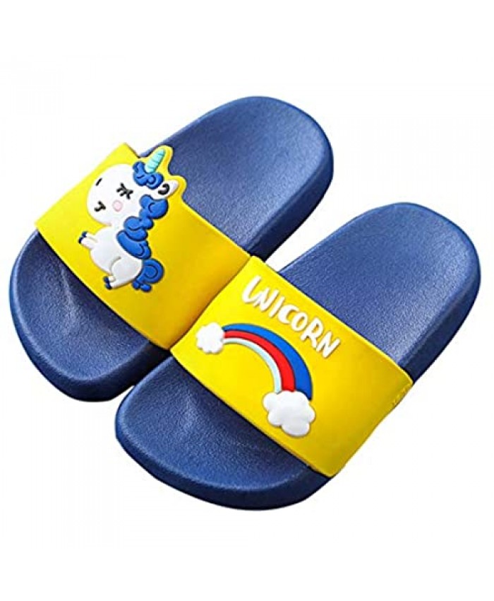 Bievochy Unicorn Slide Sandals for Girls Boys - (Kids Toddlers) Slippers