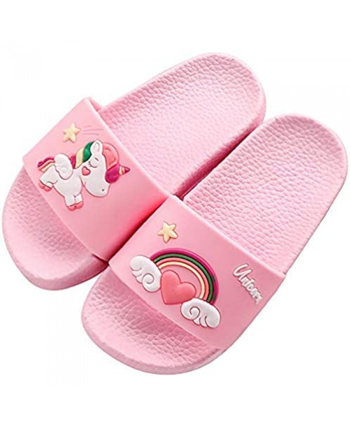Boys Girls Unicorn Dinosaur Slide Sandals Cute Cartoon Beach Pool Slippers Kids Water Shoes for Toddler Little Kids