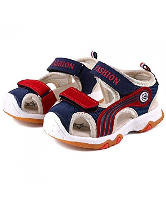 CINDEAR Kids Sports Sandals Summer Outdoor Closed-Toe Beach Sandals Water Shoes for Boys Girls