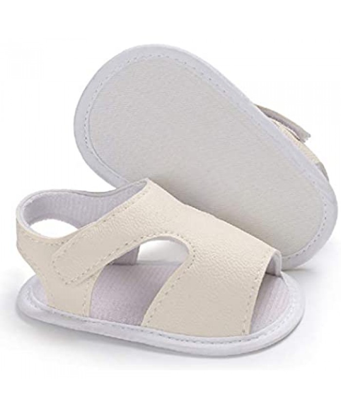 Tcesud Baby Boys Girls Breathable Summer Sandals Anti-Slip Soft Sole Newborn Infant Toddler First Walker Crib Shoes