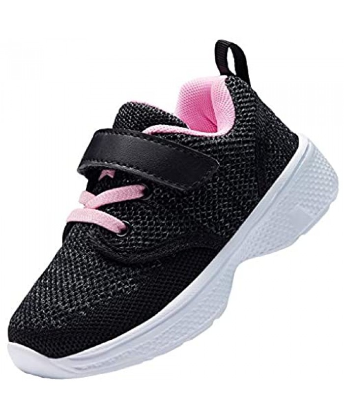Nishiguang Toddler/Little Kids Shoes Running/Walking Lightweight Breathable Strap Sport Sneakers for Boys Girls