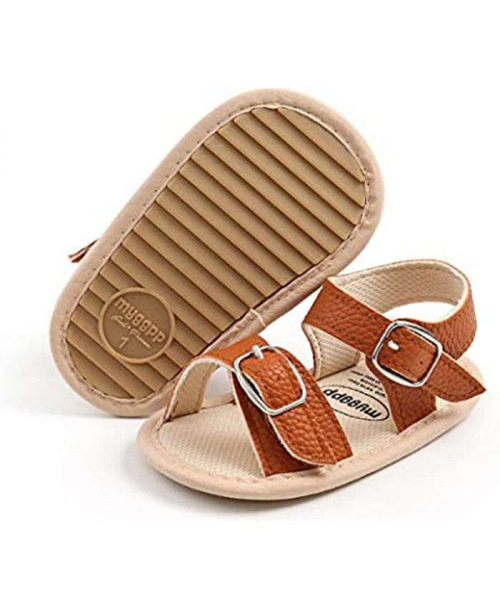 Babelvit Baby Girls Boys Premium Rubber Sole Summer Sandals Infant Bows Flower Tassel Soft Shoe Anti Slip Outdoor Beach Princess Flats Toddler First Walking Shoes