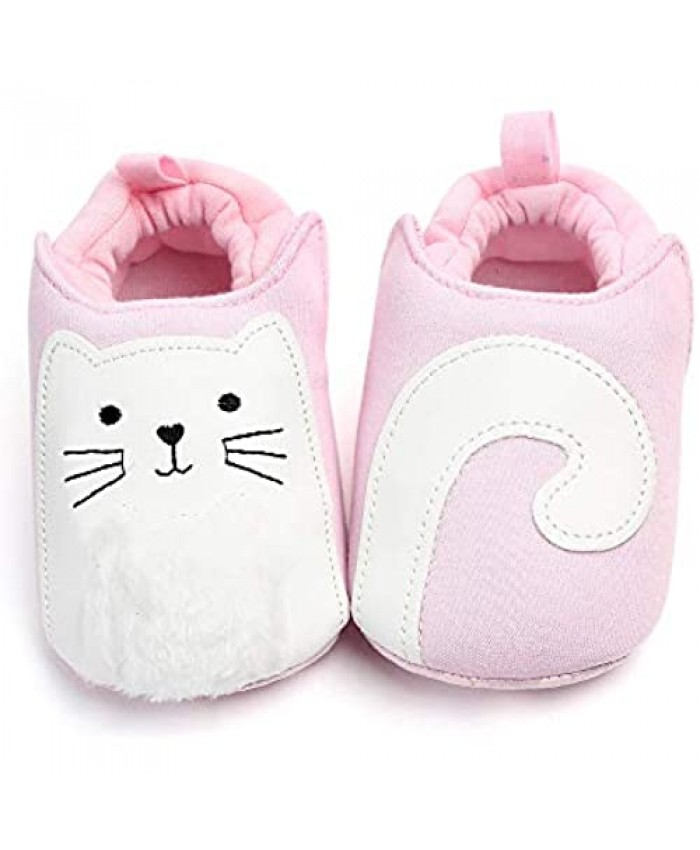 Baby Boys Girls Cute Cartoon Shoes Soft Sole Warm House Slippers First Wakers Crib Shoes
