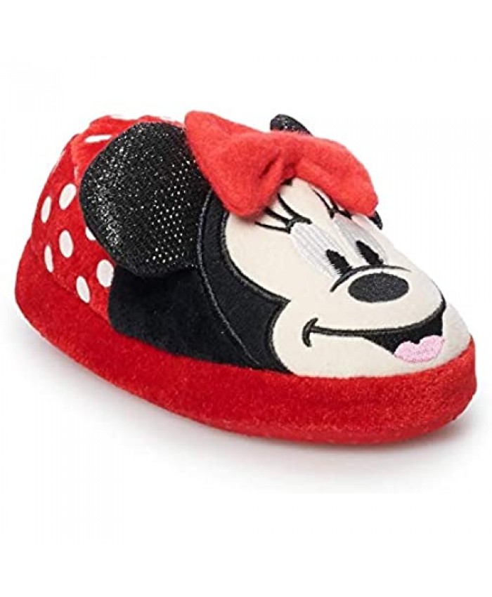 Disney Minnie Mouse Red Bow Girls Slipper Shoes X-Large(11-12)