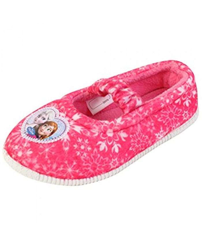 Joah Store Elsa Anna Girl's Pink Warm Comfort Indoor Slipper (Parallel Import/Generic Product)