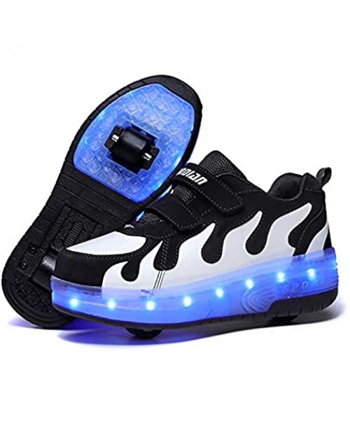 AIkuass Roller Shoes for Girls Boys Kids LED Sneakers