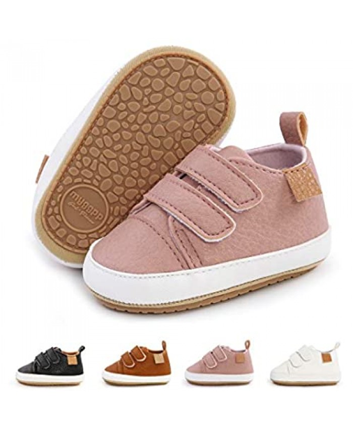 BEBARFER Toddler Baby Boys Girls Shoes Infant Moccasins Anti-Slip Sole Newborn Oxford Loafers Sneakers Wedding Uniform Dress Shoes First Walking Crib Shoes