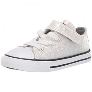 Converse Unisex-Child Chuck Taylor All Star Glitter Velcro Low Top Sneaker