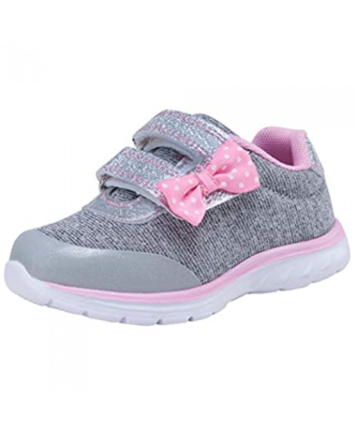 Girls Breathable Sneakers Kids Strap Running Sport Shoes(Toddler/Little Kid)