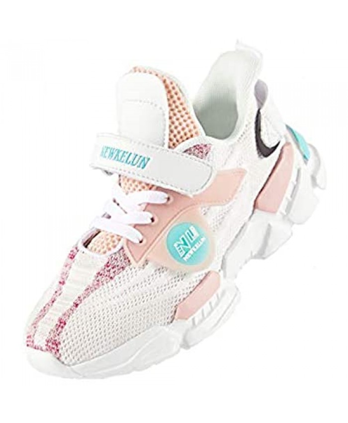 NEWKELUN Boys Girls Lightweight Breathable Running Shoes Kids Anti-Slip Comfortable Sneakers Kids Tennis Shoes