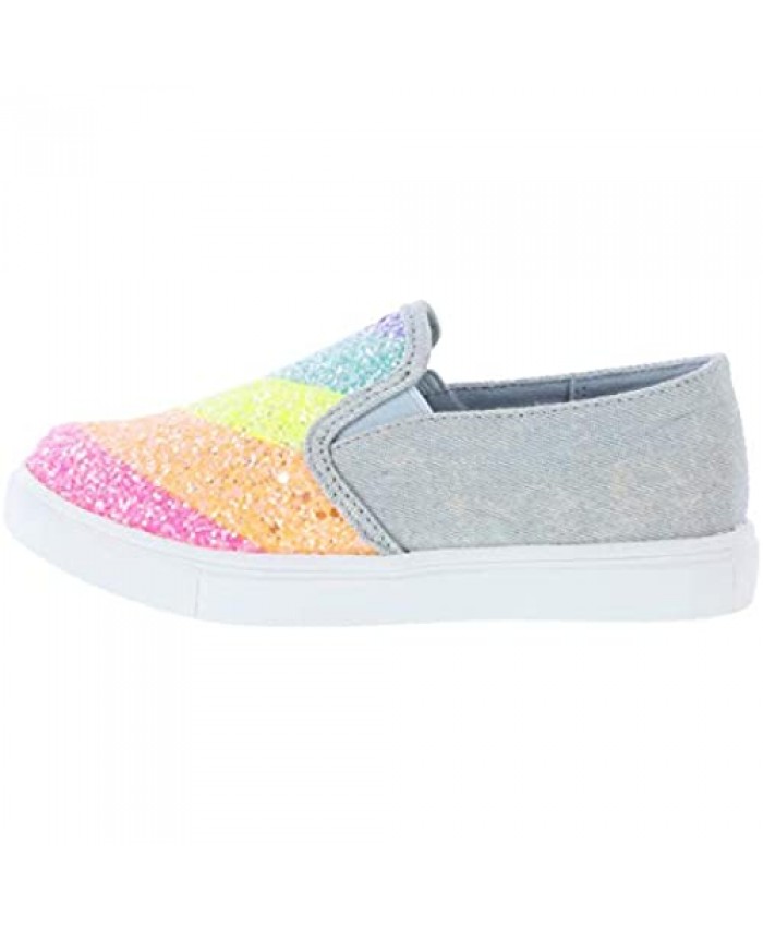 Nickelodeon Shoes Girls' JoJo Rainbow Glitter Slip-On