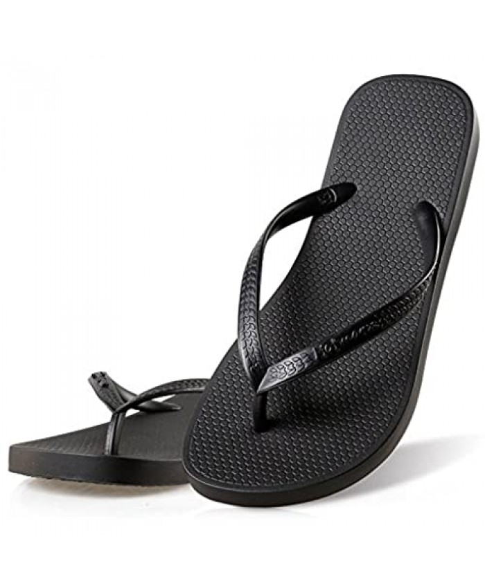 Hotmarzz Women's Slim Flip Flops Fashion Beach Slippers Flat Sandals