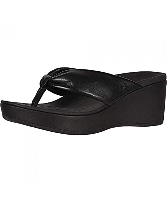 Vionic Women's Atlantic Arabella Toe-Post Platform Sandal - Ladies Wedge Sandals with Concealed Orthotic Arch Support