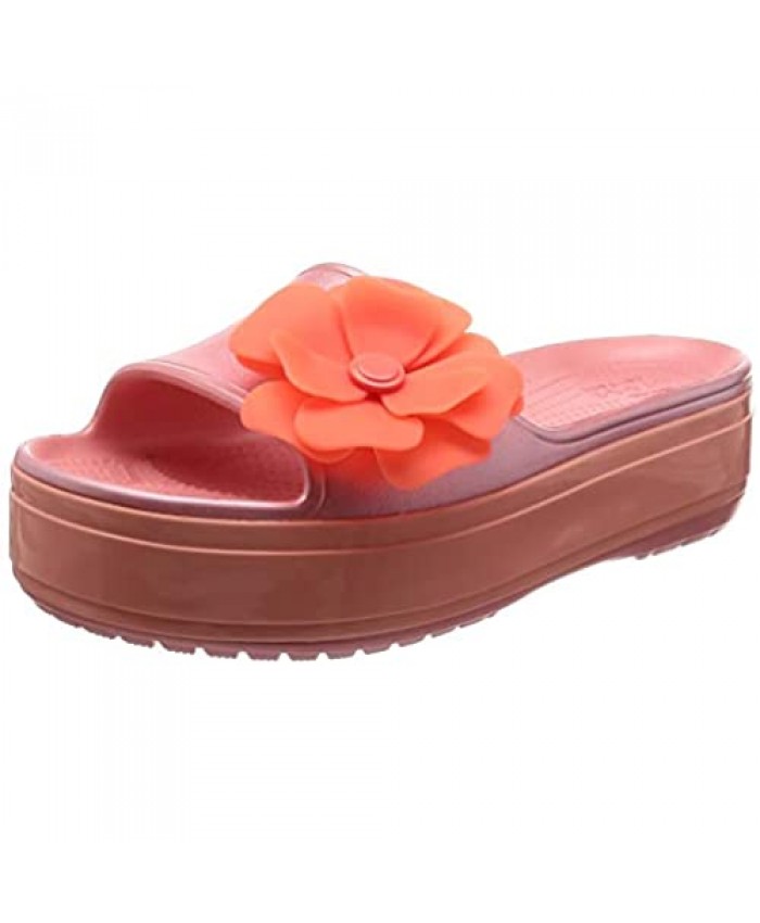 Crocs Women's Crocband Platform Vivid Blooms Slide Sandal