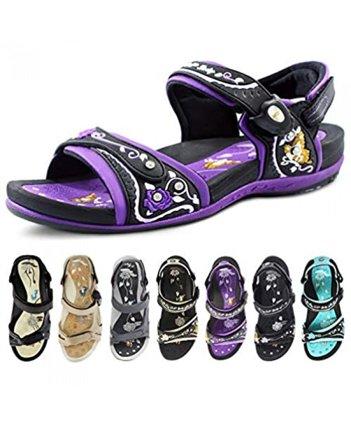 Gold Pigeon Shoes Signature Sandal: Comfort Walking Ergonomic Flip Flops Slides & Sandals for Women