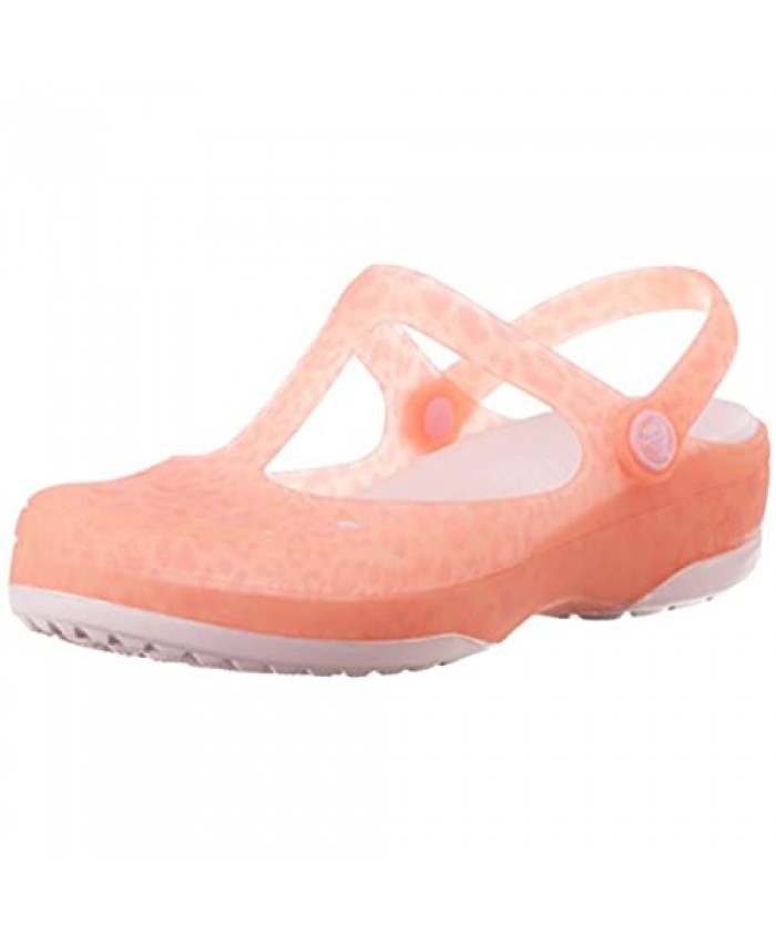 CROC Womens Carlie Animal Wave Mary Jane Shoes Pink Lemonade/Bubblegum US 6