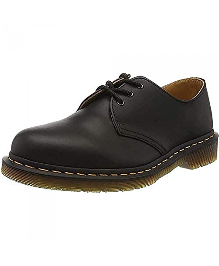 Dr. Martens 1461 3-Eye Leather Oxford Shoe for Men and Women Black Smooth 12 US Women/11 US Men