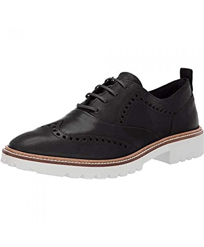 ECCO Women's Incise Tailored Wing Tip Oxford Flat